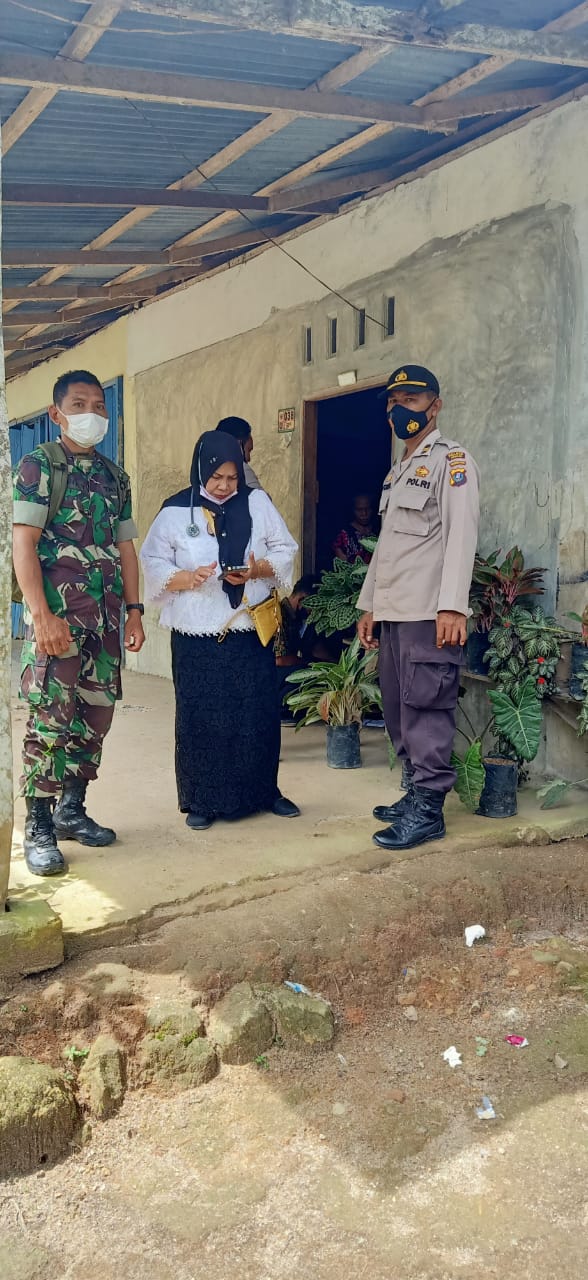 Waka Polsek Bandar Pulau Iptu J Sitorus Pimpin Monitoring Vaksinasi