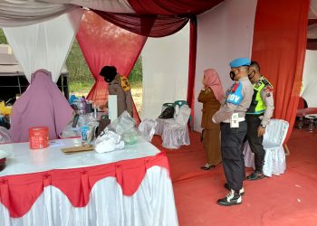 Waka Polres Asahan Minta Personel di Pos PAM Meranti Jaga Kesehatan