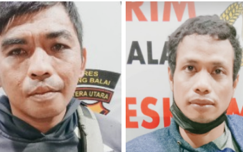Kabur Usai Aniaya Zainal, Pelarian 2 Warga Tanjungbalai Ini Berakhir di Asahan