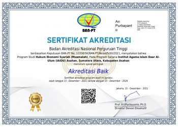 Prodi HES IAIDU Asahan Dapat Kado Akreditasi Terbaik BAN-PT
