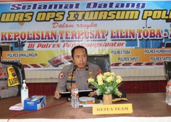 Kapolres Pematangsiantar Laporkan Operasi Kepolisian Terpusat Lilin Toba 2021 ke Mabes Polri