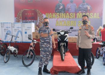Alumni AKABRI 2001 Kompak Gelar Vaksinasi Berhadiah di Polres Tanjungbalai
