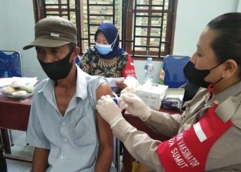 Kades Simpang Empat Asahan Imbau Warganya Ikuti Vaksinasi Covid-19, Jika Tidak, akan Kena Sanksi