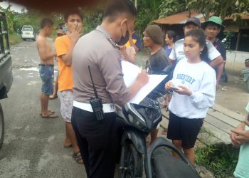 Tabrakan dua sepedamotor di Sibatu-batu, Seorang Pengendara Tewas