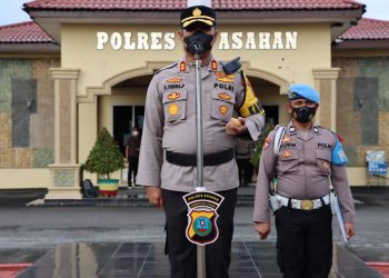 Hore, 54 Personel Polres Asahan Naik Pangkat
