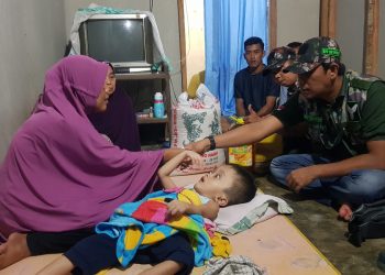 GM PPMA Jenguk Ibnu Bocah Asal Silau Laut Asahan yang Alami Hydrocephalus