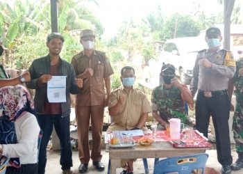 58 Warga Sei Kepayang Barat di Vaksin Personel Polres Asahan