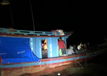 Kapal Pengangkut 52 Pekerja Migran Ilegal Diamankan Tim Gabungan Polres Asahan dan Lanal TBA