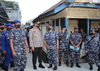 Kasus Penangkapan Kapal Pengangkut TKI, Pangkoarmada I Laksda TNI datang ke Bagan Asahan Didampingi Kapolres Asahan