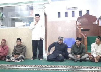 Bupati Labuhanbatu H Erik Adtrada Ritonga saat memberikan sambutannya.
