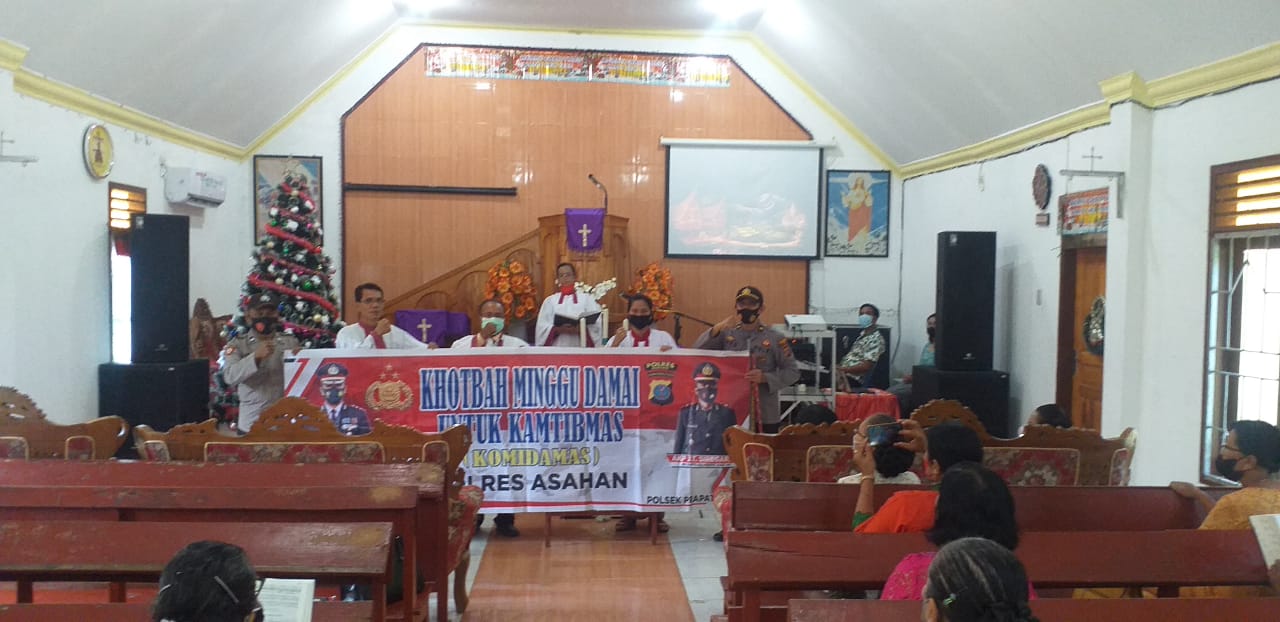 Gelar Komidamas, Personel Polsek Prapat Janji Asahan Minta Remaja Gereja Agar Jahui Narkoba dan Tidak Balapan Liar