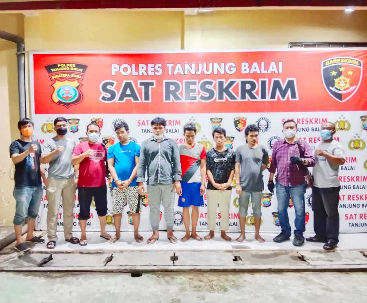 7 Pria Pembunuh Warga Simalungun Diringkus Personel Polres Tanjungbalai