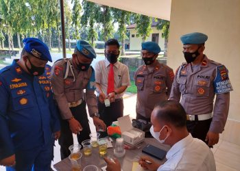 Wakapolres Asahan: Dari Hasil Pemeriksaan Tes Urine, Tak Ada Personel Polairud yang Positif Konsumsi Narkoba