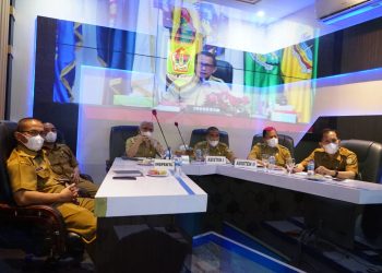 Bupati Asahan ikuti raker dengan Mendagri.