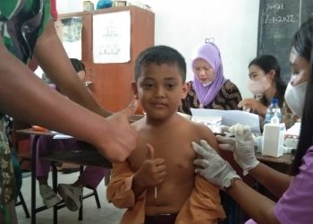 Sebanyak 198 Murid SDN 013847 Ikuti Vaksinasi Covid-19 Tahap Pertama