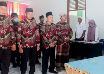 Dewan Hakim MTQ ke 53 dan Festival Nasyid Tingkat Kecamatan Meranti di Bai’at