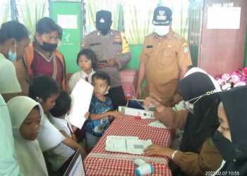 Ini Pesan Lurah Kisaran Kota Saat Tinjau Vaksinasi untuk Anak