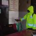 Polsek Pulau Raja Disemprot Disinfektan