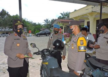 Wakapolres Asahan Minta Personel Polsek Bandar Pulau Rawat Kendaraan Dinas dan Senjata Api