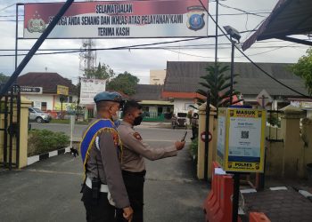 Ingat ! Masuk Mako Polres Tanjungbalai Wajib Scanning QR Peduli Lindungi