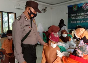 Polsek Air Joman Gelar Vaksinasi