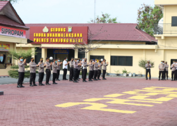 Kapolres Tanjungbalai Tegaskan Seluruh Personil Patuhi Peraturan Lalu Lintas