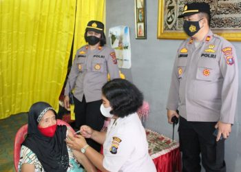 Polres Pematangasiantar Lakukan Inovasi Untuk Capai Target Vaksinasi Covid ke Lansia