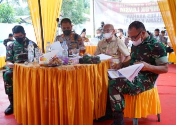 Untuk Kesekian kalinya, Bupati Ikuti Zoom Meeting dengan Kapolri dalam Kegiatan Vaksinasi Massal