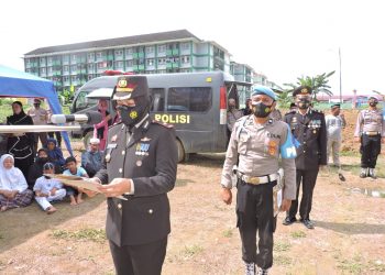 Waka Polres Asahan Pimpin Upacara Pemakaman Aiptu Dwi Wahono