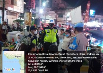 Personel Polres Asahan Tegur 50 Warga yang Tak Patuhi Prokes