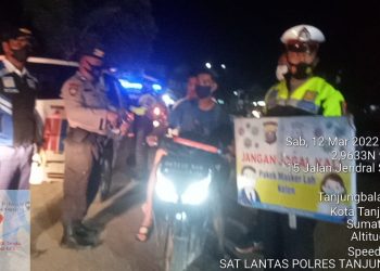 Tingkatkan Kamtibmas, Polres Tanjungbalai Bersama Instansi Terkai Gelar Patroli Berskala Besar
