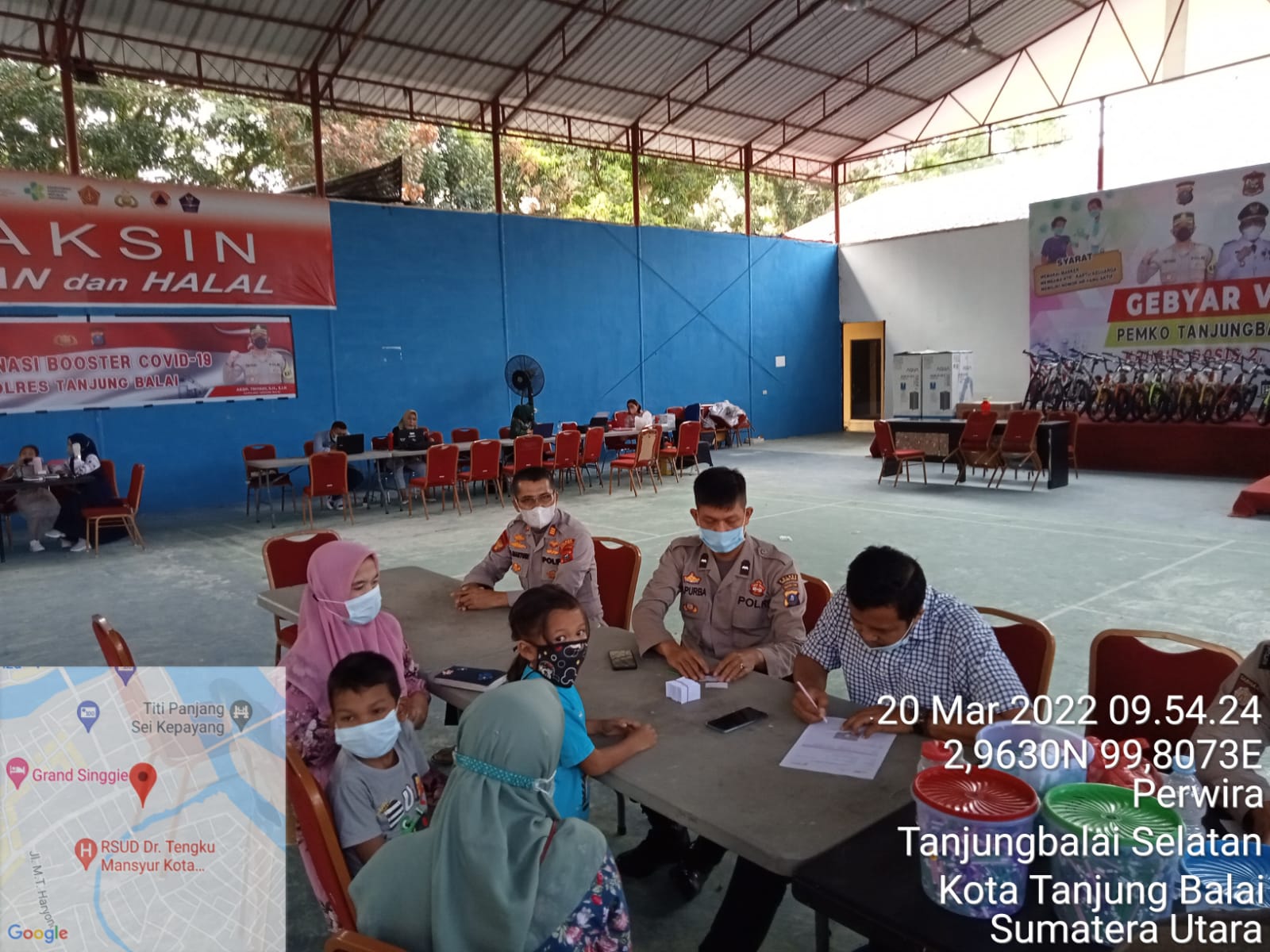 Kejar Target 70 Persen, Polres Tanjungbalai Gelar Vaksinasi di Hari Minggu