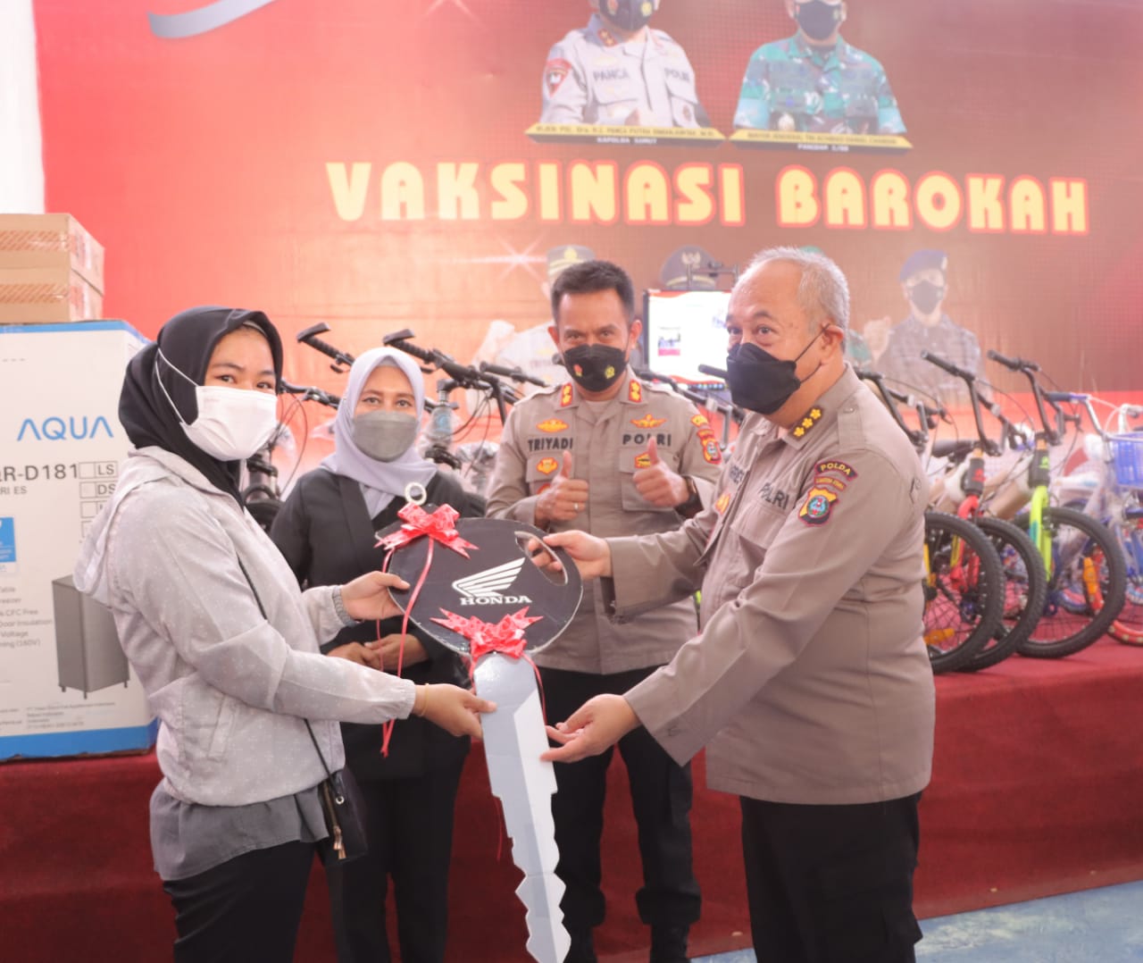 Karo Rena Polda Sumut Tinjau Vaksinasi Barokah Polres Tanjungbalai