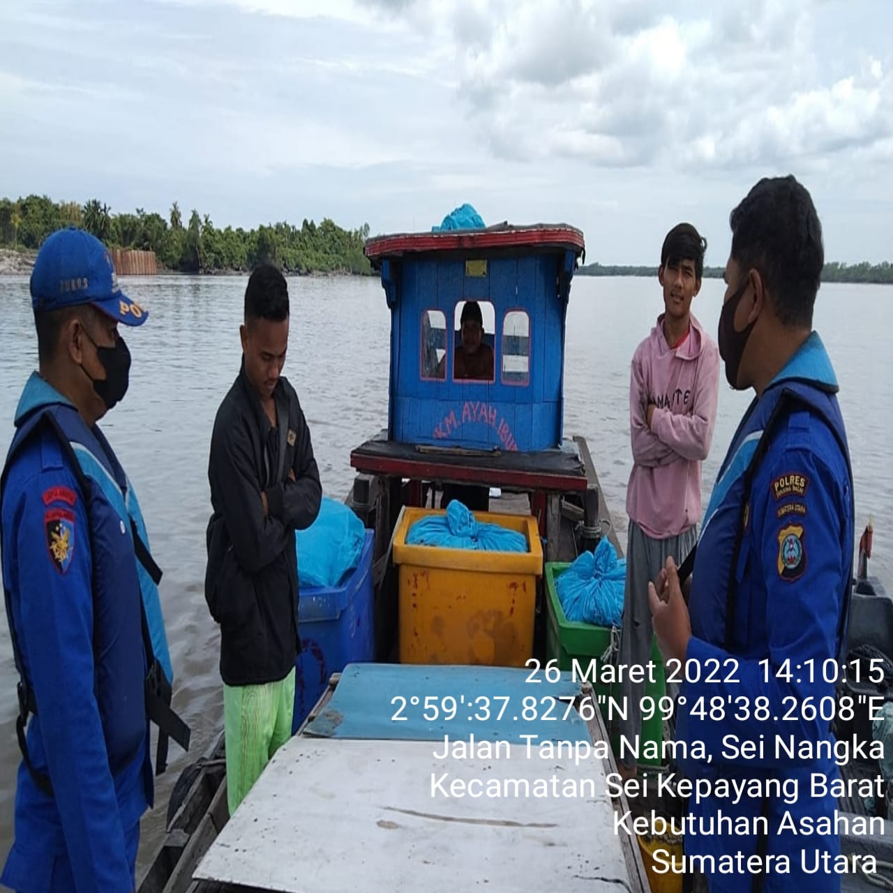 Antisipasi Masuknya Barang Ilegal, Satpol Airud Polres Tanjungbalai Rutin Gelar Patroli Perairan