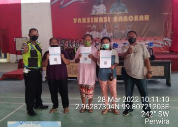 Jelang Ramadhan 1443-H, Polres Tanjungbalai Kebut Pencapaian 70 Persen Vaksinasi Dosis 2 Lansia