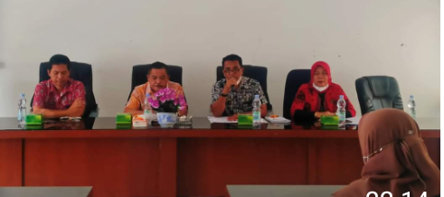 Sekdakab Labuhanbatu Ir Yusuf Siagian MMA saat membuka acara sosialisasi tersebut.