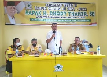 Anggota DPRD Sumut dari Fraksi Golkar Reses di Desa Rahuning