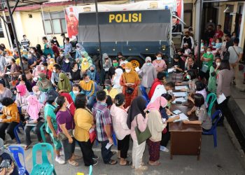 Polres Pematangsiantar Salurkan Bantuan Tunai Pangan Pedagang K5 dan Warung Tahun 2022