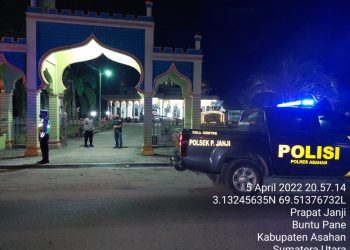 Polsek Prapat Janji Polres Asahan Patroli Pengamanan di Masjid