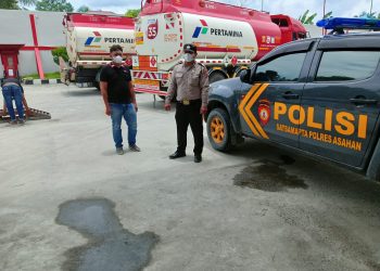 Personel Polsek Air Joman Asahan Patroli Dialogis