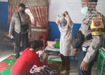 Tingkatkan Herd Immunity Warga, Polres Tanjungbalai Gelar Vaksinasi Door to Door