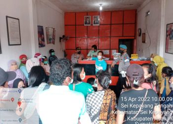 Polsek Sei Kepayang Asahan Lakukan Pengamanan Penyaluran Dana BST di Kantor Pos