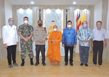 Ini Pesan Kapolres Asahan Saat Hadiri Peresmian Vihara Swastimuni