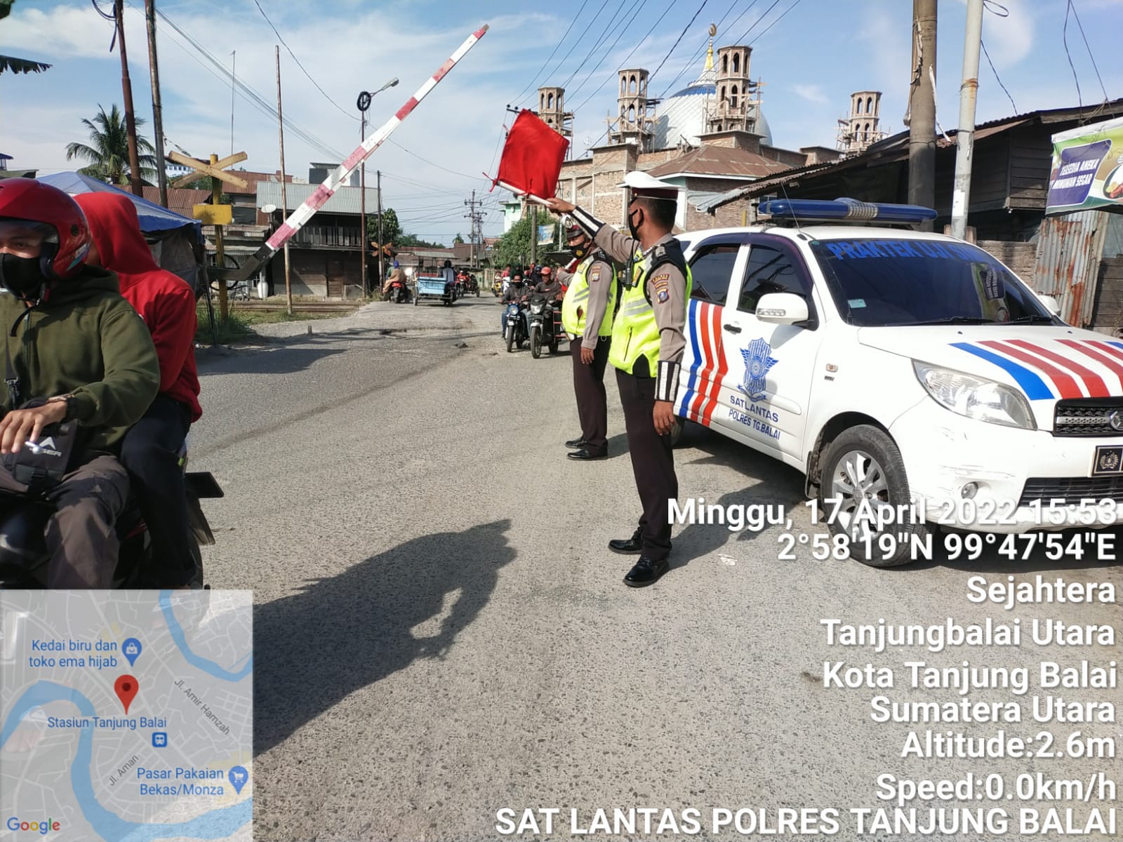 Satlantas Polres Tanjungbalai Patroli Sore Jelang Berbuka Puasa