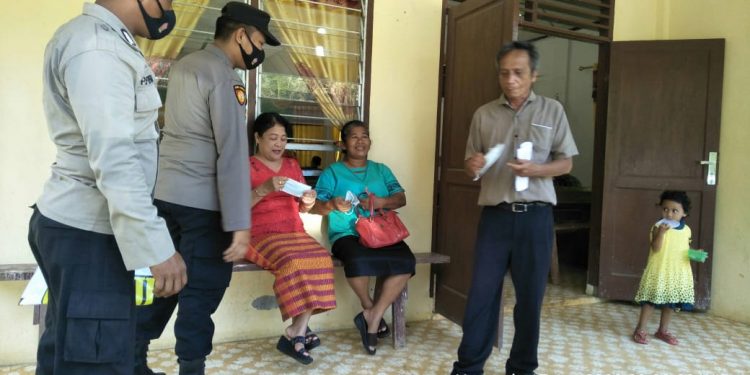 Personel Polsek Bandar Pulau Polres Asahan Lakukan Patroli Pengamanan Kegiatan Paskah Isa Almasih