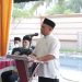 Bupati Labuhanbatu H Erik Adtrada Ritonga saat memberikan sambutannya pada acara buka puasa bersama OKP.