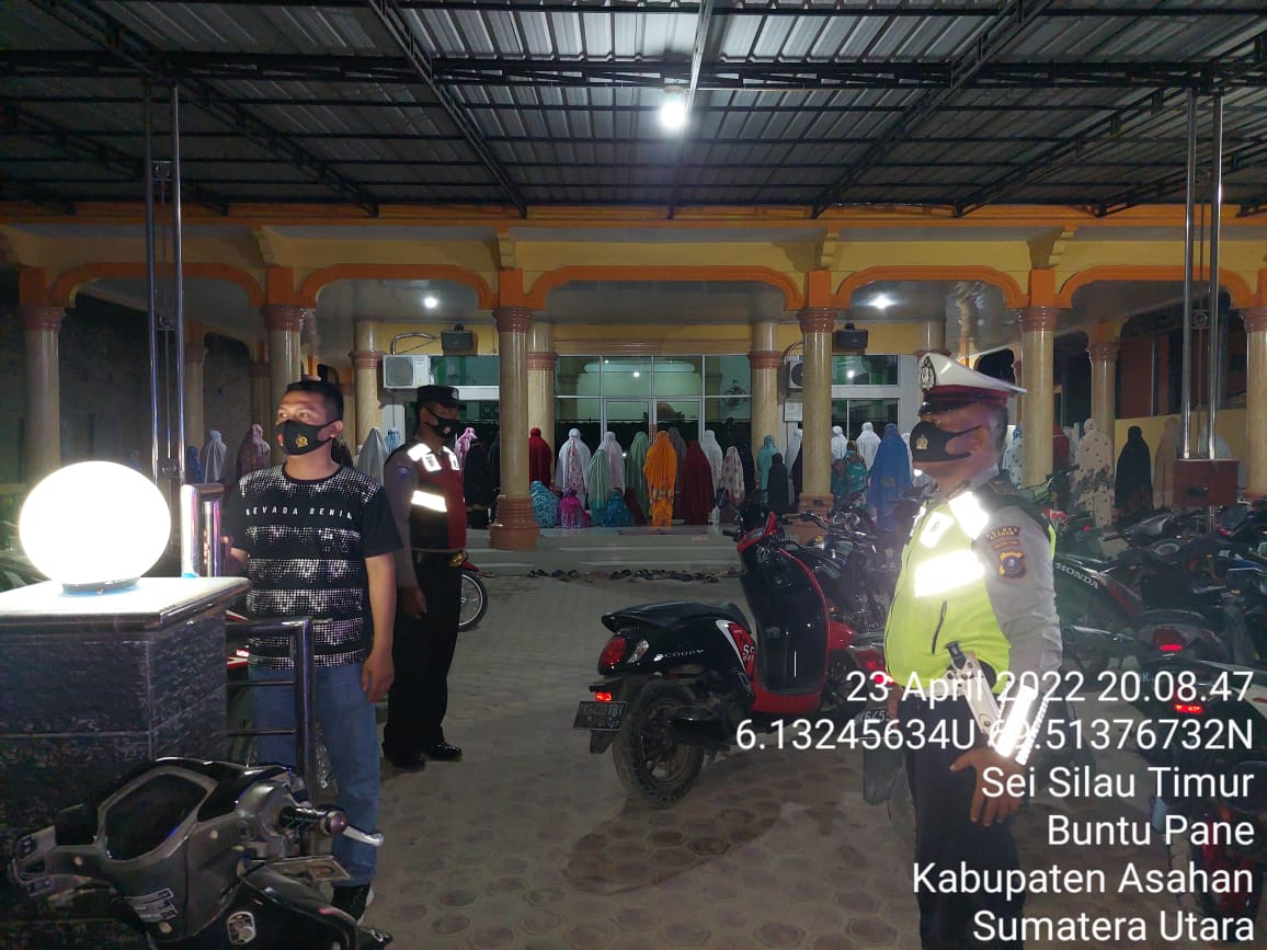 Polsek Prapat Janji Patroli Salat Tarawih serta Beri Imbauan Prokes di Mesjid dan Obyek Vital