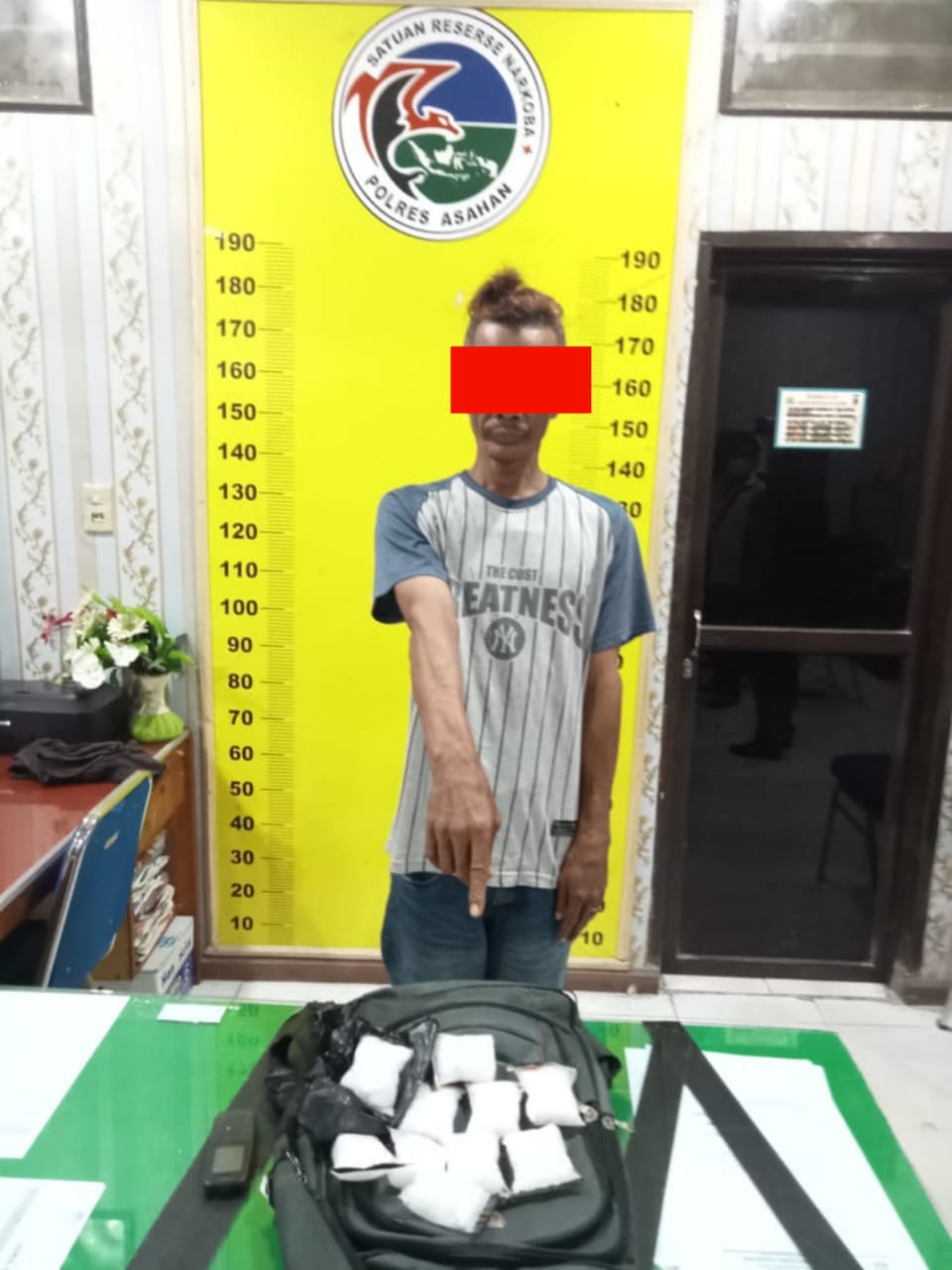 Personel Polsek Sei Kepayang Ringkus  Pengedar Sabu
