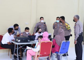 Kapolres Tanjungbalai Tinjau Penyaluran Program BT-PKLW.Tahun 2022 