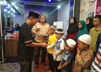 Sambut HUT ke 4 dan Jelang Idul Fitri, Taslabnews Gandeng IWO Asahan Santuni Anak Yatim